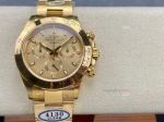 Clean Factory Rolex Daytona 4130 Gold Face Watch 40mm 
